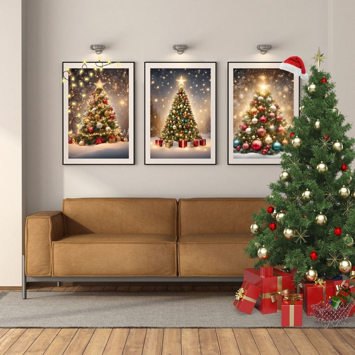 3 Christmas Trees Wall Art | Festive Holiday Printable Decor | Cozy Christmas Tree Print | Christmas Digital Download | Holiday Home Art - FORHERA DESIGN - Christmas_gifts