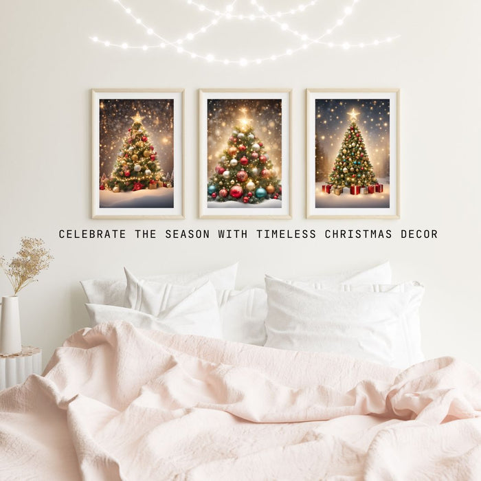 3 Christmas Trees Wall Art | Festive Holiday Printable Decor | Cozy Christmas Tree Print | Christmas Digital Download | Holiday Home Art - FORHERA DESIGN - Christmas_gifts