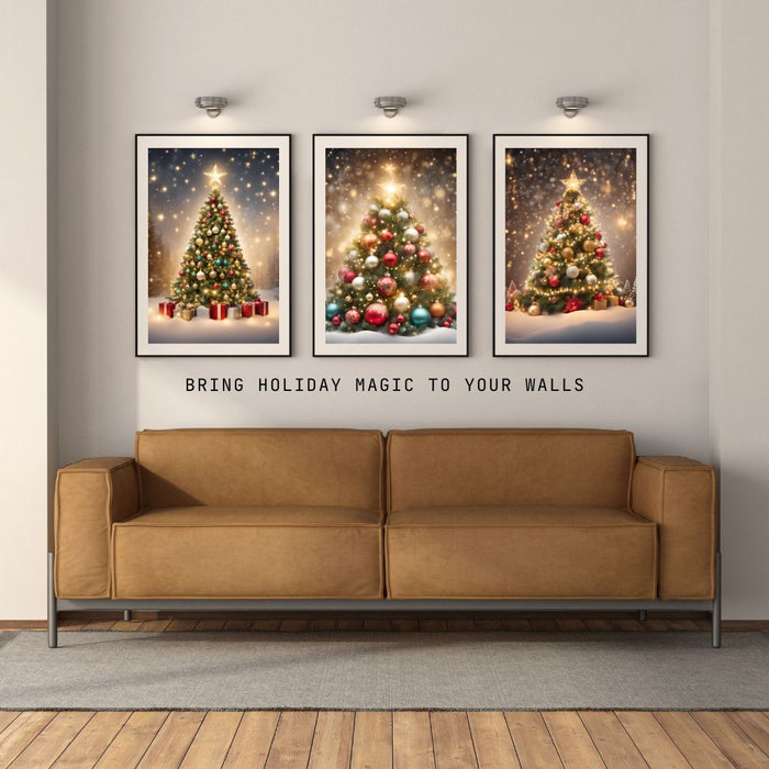 3 Christmas Trees Wall Art | Festive Holiday Printable Decor | Cozy Christmas Tree Print | Christmas Digital Download | Holiday Home Art - FORHERA DESIGN - Christmas_gifts