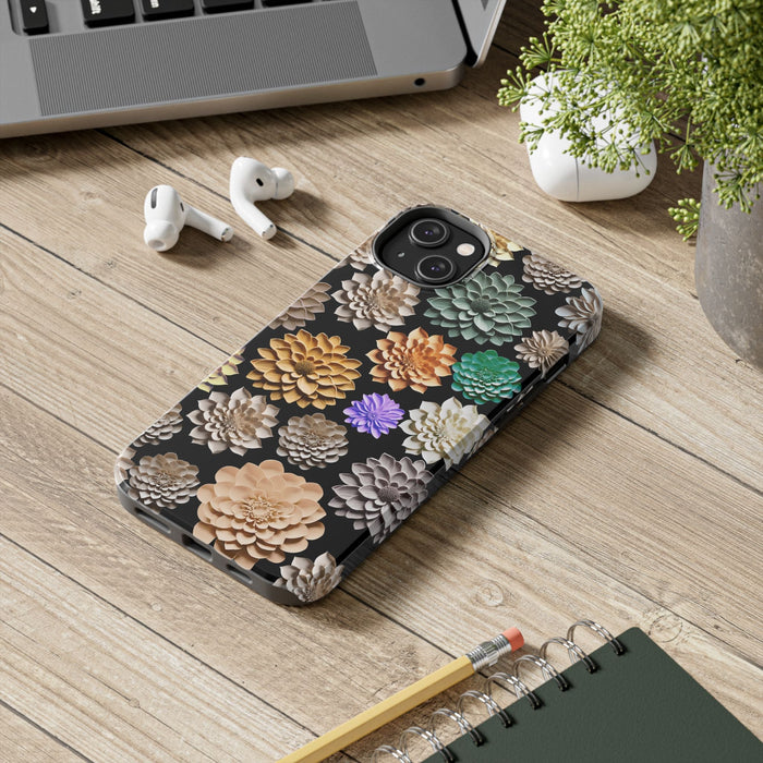 3D Flowers Phone Case - Unique Floral Design, Original Raised Pattern for iPhone & Samsung - FORHERA DESIGN - Phone Case