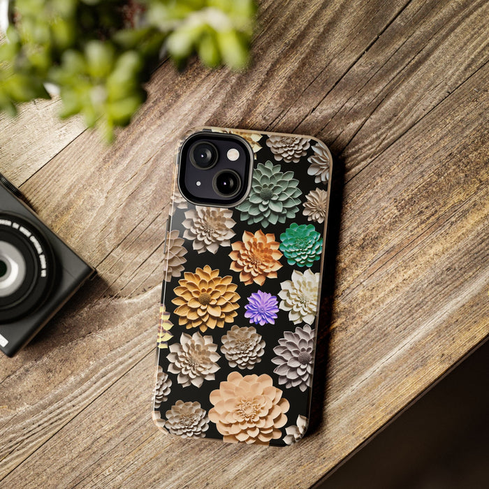 3D Flowers Phone Case - Unique Floral Design, Original Raised Pattern for iPhone & Samsung - FORHERA DESIGN - Phone Case