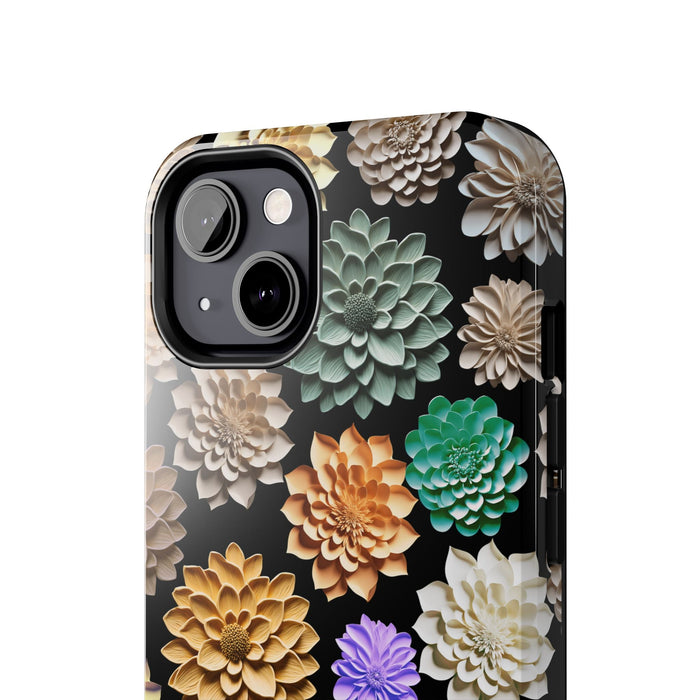 3D Flowers Phone Case - Unique Floral Design, Original Raised Pattern for iPhone & Samsung - FORHERA DESIGN - Phone Case