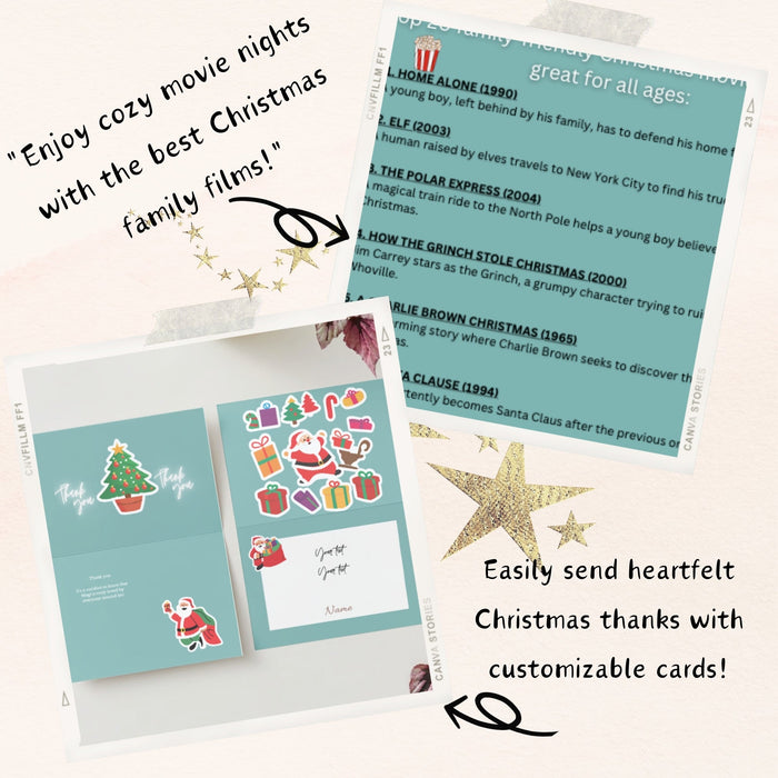 60+ Editable Christmas Designs | Ornaments, Kindness Calendar, Santa Messages & More | DIY Holiday Activities for Families |Digital Download - FORHERA DESIGN - Christmas_gifts