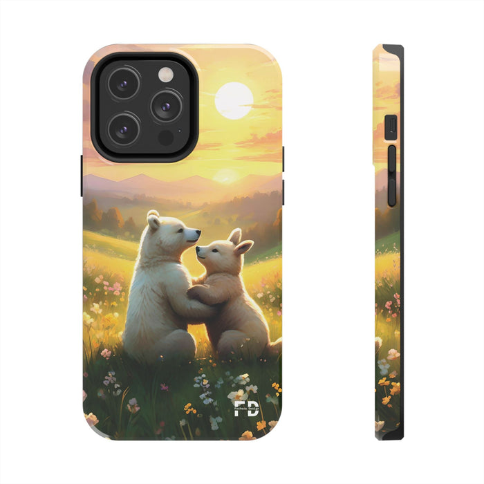 Bear Phone Case Resistant 2 - Piece for Iphone or Google Phone case - FORHERA DESIGN - Phone Case