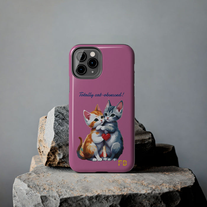 Cat Obsessed 2-Piece for Iphone or Google Phone case