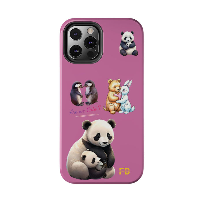 Cute Animals Phone Case Resistant 2 - Piece for Iphone or Google Phone case - FORHERA DESIGN - Phone Case