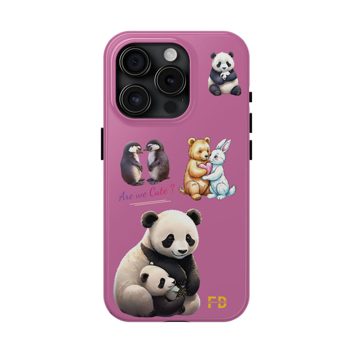 Cute Animals Phone Case Resistant 2 - Piece for Iphone or Google Phone case - FORHERA DESIGN - Phone Case