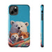 Cute Funny Animals Phone Case Resistant 2 - Piece for Iphone or Google Phone case - FORHERA DESIGN - Phone Case