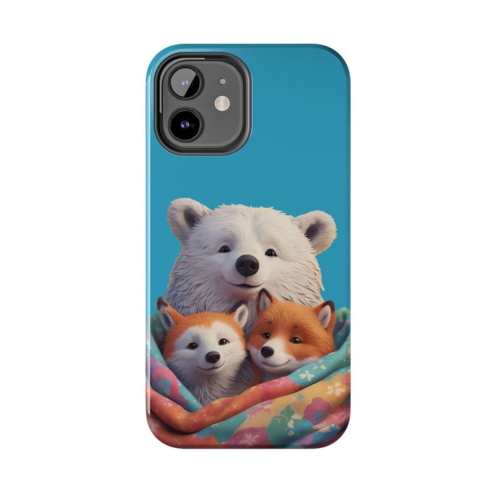 Cute Funny Animals Phone Case Resistant 2 - Piece for Iphone or Google Phone case - FORHERA DESIGN - Phone Case