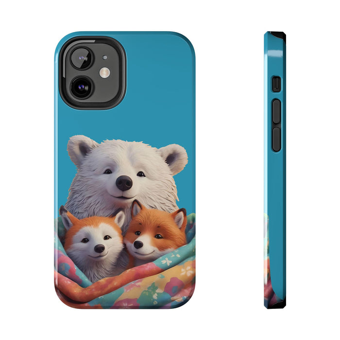 Cute Funny Animals Phone Case Resistant 2 - Piece for Iphone or Google Phone case - FORHERA DESIGN - Phone Case