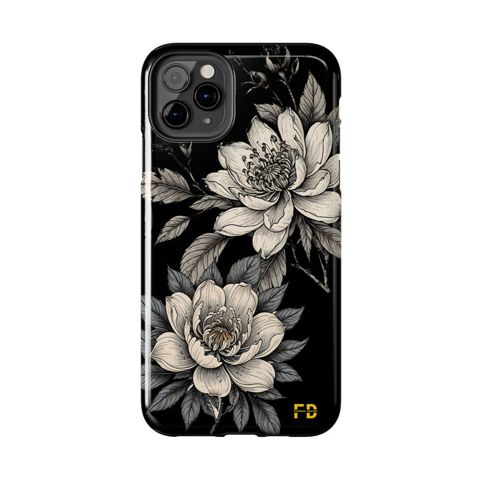 FD Flowers Impact Resistant 2 - Piece Phone Case | The lord is my Strength - FORHERA DESIGN - Phone Case