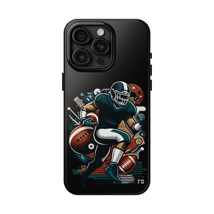 FD Gridiron football Phone Case, Impact Resistant Phone Cover, Lightweight Phone Accessories, iPhone Samsung Protective Shell - FORHERA DESIGN - Phone Case