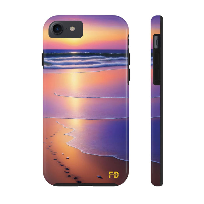 FD beach scene Mental Health Phone Case Resistant 2 - Piece for Iphone or Google Phone case - FORHERA DESIGN - Phone Case