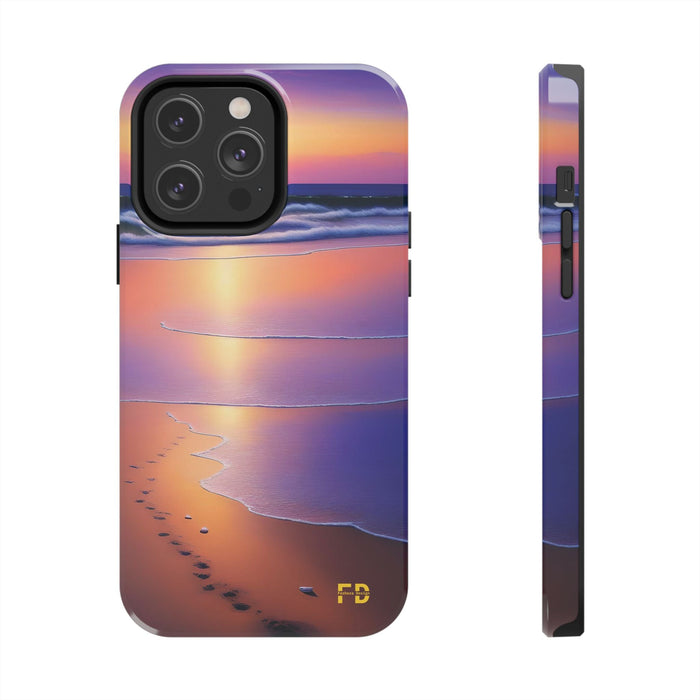 FD beach scene Mental Health Phone Case Resistant 2 - Piece for Iphone or Google Phone case - FORHERA DESIGN - Phone Case