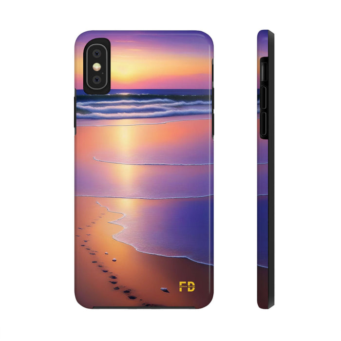 FD beach scene Mental Health Phone Case Resistant 2 - Piece for Iphone or Google Phone case - FORHERA DESIGN - Phone Case