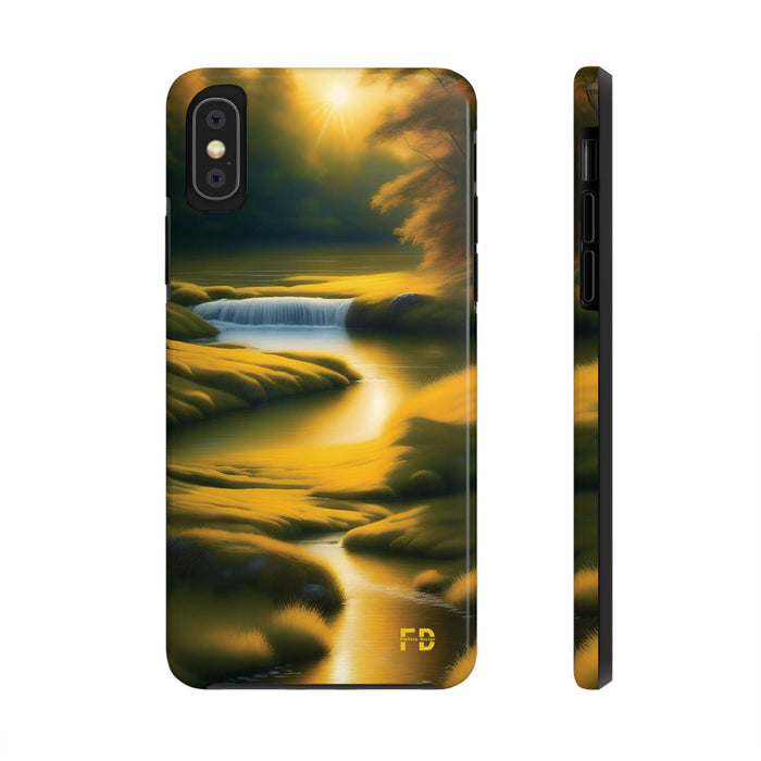 FD golden landscape Mental Health Phone Case for Iphone or Google Phone case - FORHERA DESIGN - Phone Case