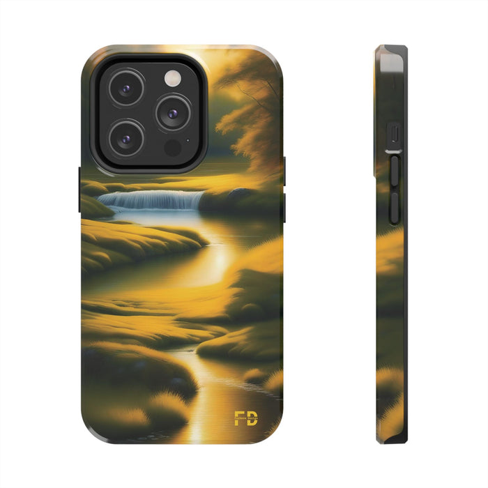 FD golden landscape Mental Health Phone Case for Iphone or Google Phone case - FORHERA DESIGN - Phone Case