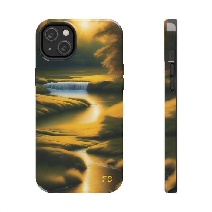 FD golden landscape Mental Health Phone Case for Iphone or Google Phone case - FORHERA DESIGN - Phone Case