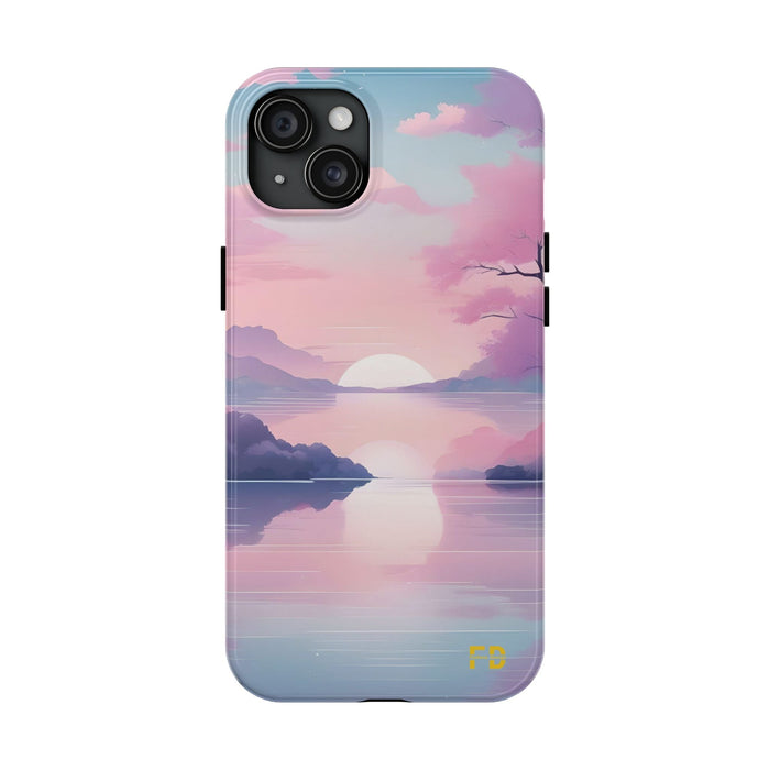 FD peaceful lake Mental Health Phone Case Resistant 2 - Piece for Iphone or Google Phone case - FORHERA DESIGN - Phone Case