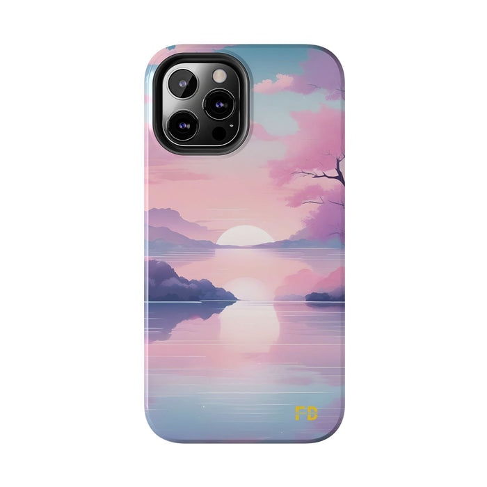 FD peaceful lake Mental Health Phone Case Resistant 2 - Piece for Iphone or Google Phone case - FORHERA DESIGN - Phone Case