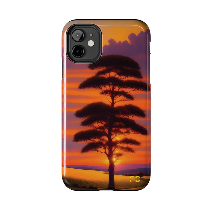 FD peaceful sunrise over rolling hills Mental Health Phone Case Resistant 2 - Piece - FORHERA DESIGN - Phone Case