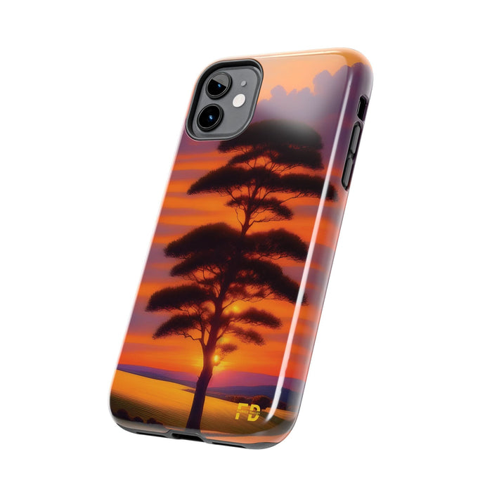 FD peaceful sunrise over rolling hills Mental Health Phone Case Resistant 2 - Piece - FORHERA DESIGN - Phone Case