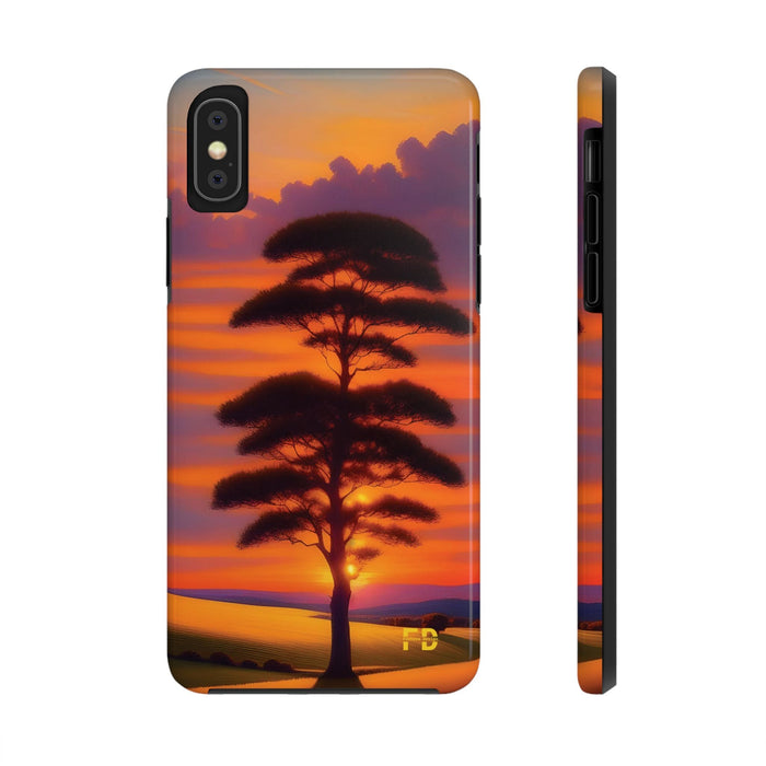 FD peaceful sunrise over rolling hills Mental Health Phone Case Resistant 2 - Piece - FORHERA DESIGN - Phone Case