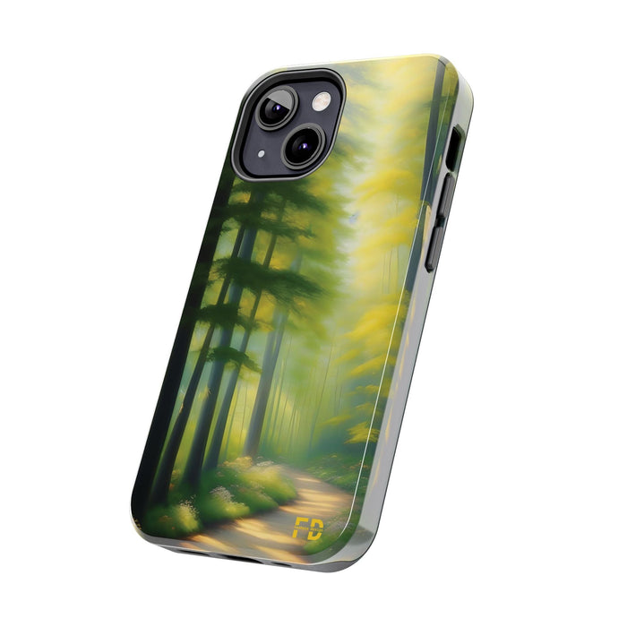 FD quiet forest, with soft sunlight Mental Health Phone Case Resistant 2 - Piece - FORHERA DESIGN - Phone Case