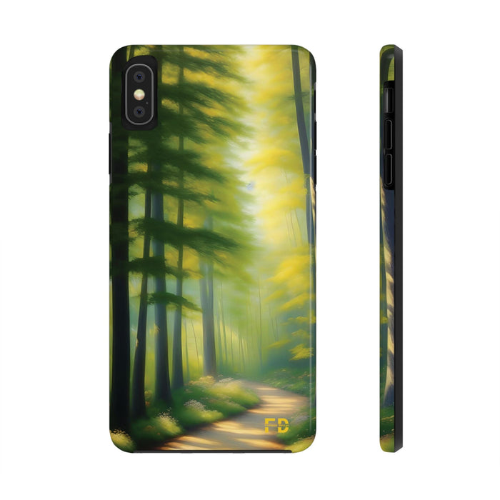 FD quiet forest, with soft sunlight Mental Health Phone Case Resistant 2 - Piece - FORHERA DESIGN - Phone Case