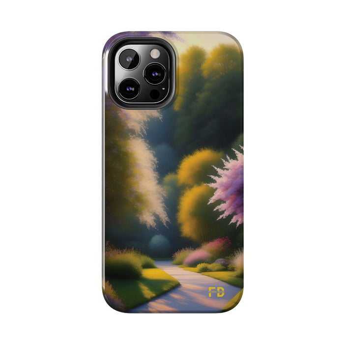 FD quiet garden Mental Health Phone Case Resistant 2 - Piece for Iphone or Google Phone case - FORHERA DESIGN - Phone Case