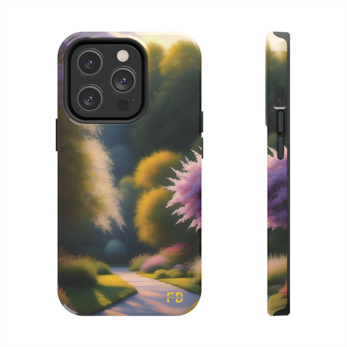 FD quiet garden Mental Health Phone Case Resistant 2 - Piece for Iphone or Google Phone case - FORHERA DESIGN - Phone Case