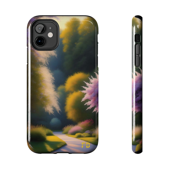 FD quiet garden Mental Health Phone Case Resistant 2 - Piece for Iphone or Google Phone case - FORHERA DESIGN - Phone Case