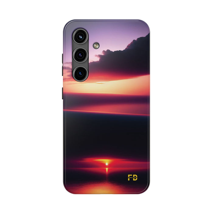 FD sunrise over a calm sea Mental Health Phone Case Resistant 2 - Piece for Iphone or Google Phone case - FORHERA DESIGN - Phone Case