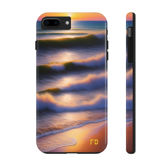 FD water waves Mental Health Phone Case Resistant 2 - Piece - FORHERA DESIGN - Phone Case