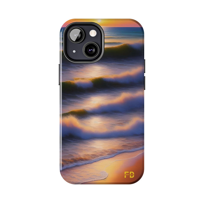 FD water waves Mental Health Phone Case Resistant 2 - Piece - FORHERA DESIGN - Phone Case