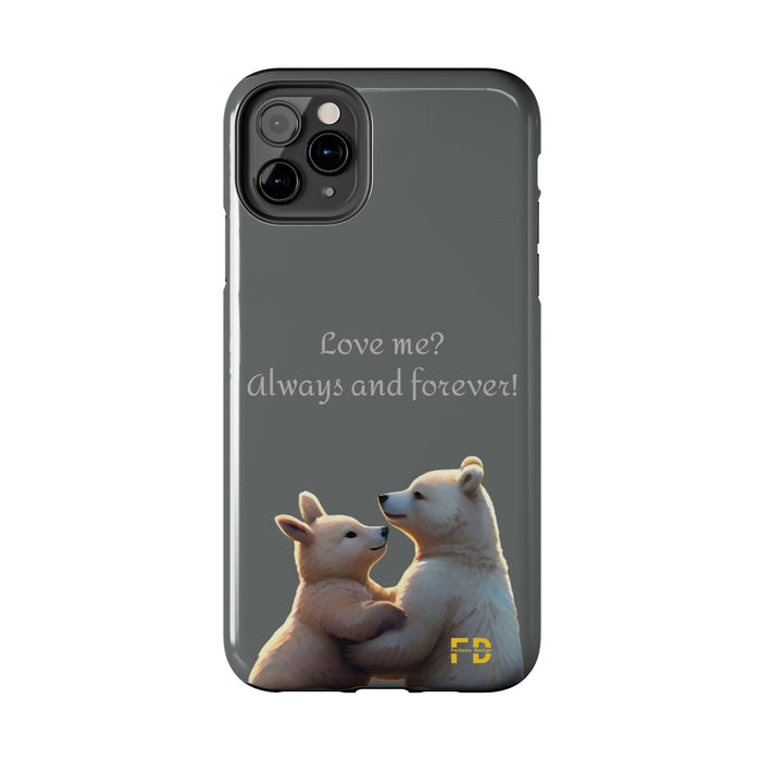 Love me Phone Case Resistant 2-Piece for Iphone or Google Phone case