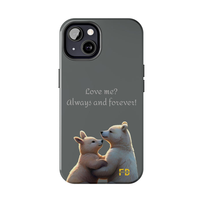 Love me Phone Case Resistant 2-Piece for Iphone or Google Phone case