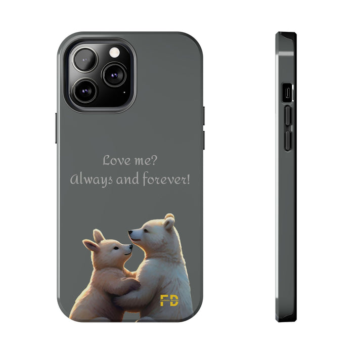 Love me Phone Case Resistant 2-Piece for Iphone or Google Phone case