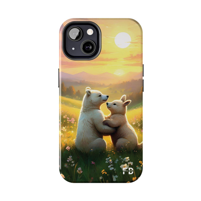 Bear Phone Case Resistant 2 - Piece for Iphone or Google Phone case - FORHERA DESIGN - Phone Case