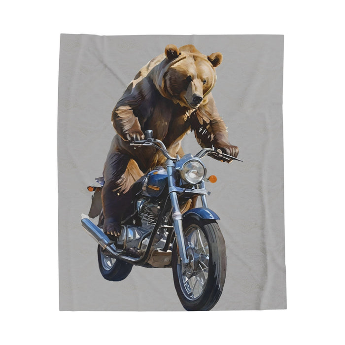 bear ride Warmth Luxury Velveteen Plush Blanket - FORHERA DESIGN - Blankets