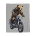 bear ride Warmth Luxury Velveteen Plush Blanket - FORHERA DESIGN - Blankets