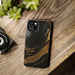 Black And Gold Phone Case - Abstract Minimalist Design, Sleek Artistic Style for iPhone & Samsung - FORHERA DESIGN - Phone Case