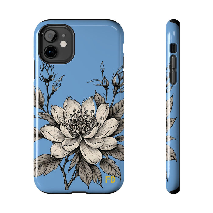 Blue Phone Case, Impact Resistant Phone Cover, Lightweight Phone Accessories, iPhone Samsung Protective Shell - FORHERA DESIGN - Phone Case