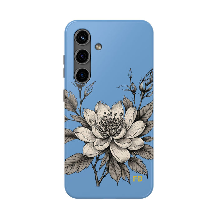 Blue Phone Case, Impact Resistant Phone Cover, Lightweight Phone Accessories, iPhone Samsung Protective Shell - FORHERA DESIGN - Phone Case