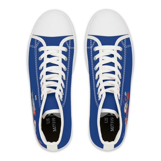 Blue Style Women's High Top Sneakers - FD - FORHERA DESIGN - FORHERA DESIGN