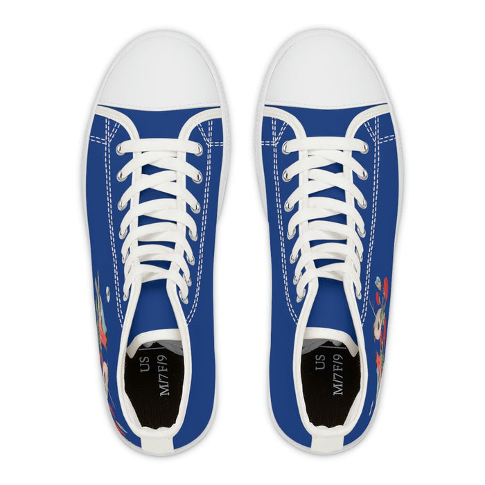 Blue Style Women's High Top Sneakers - FD - FORHERA DESIGN - FORHERA DESIGN