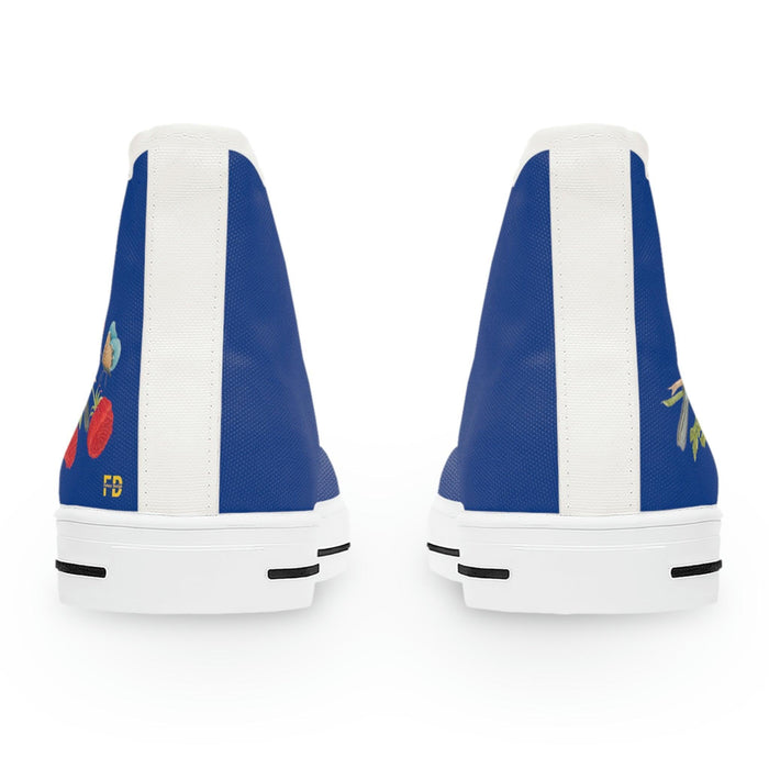 Blue Style Women's High Top Sneakers - FD - FORHERA DESIGN - FORHERA DESIGN