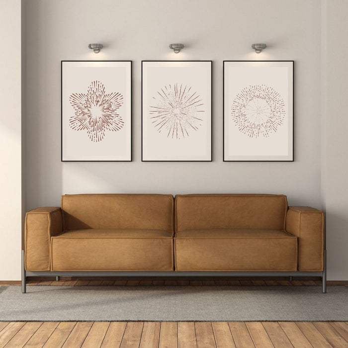 Boho - Decorate , Beige Printable Art, Elegant Beige Faded Circle Wall Art Set of 3, Modern Abstract Decor for Chic Home Interiors - FORHERA DESIGN - Art_Boho