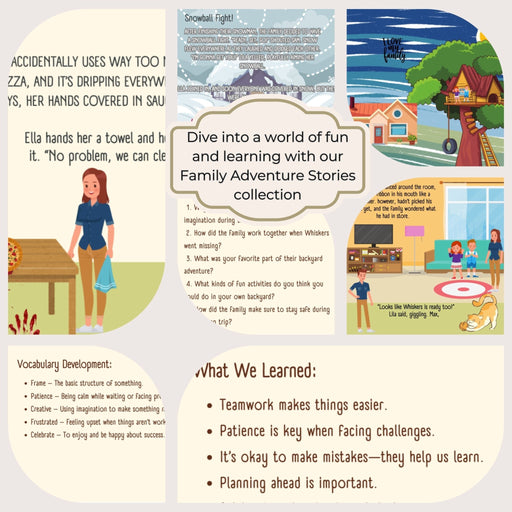 Bundle of 5 Family Adventure Stories | Kids' Digital Storybook | Lessons on Teamwork, Patience, and Fun | Vocabulary Development Included! - FORHERA DESIGN - Christmas_gifts