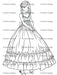 Chic Dresses Coloring Set: 20 Styles, Easy Print, Pure Fun for Your Kids - FORHERA DESIGN - DigitalPrint